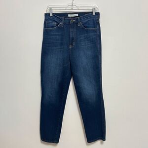 Ella Moss High Waist Straight Ankle Dark Wash Jeans 29